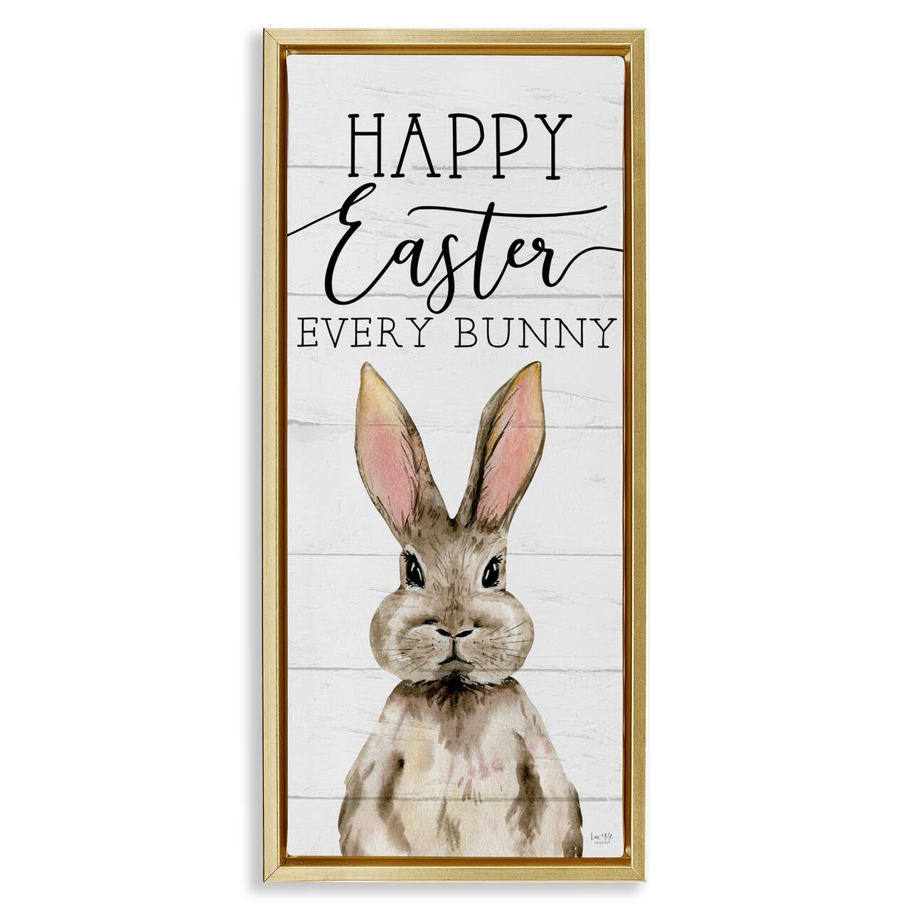 Stupell Industries Happy Easter Every Bunny Floating Frame Wall Art